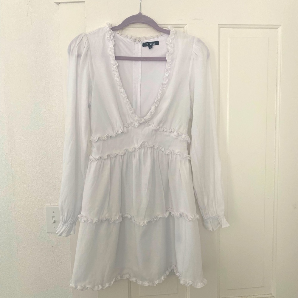 White Ruffled Dress